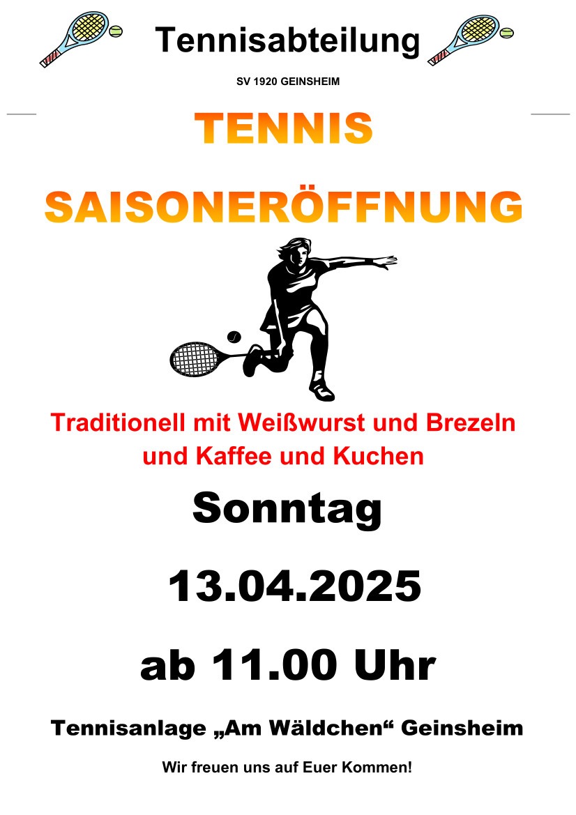 Saisonstart beim Tennis